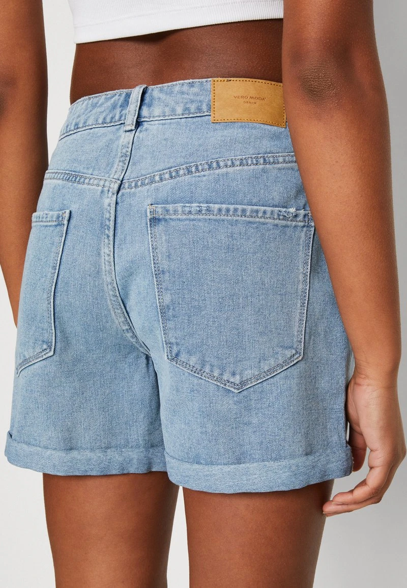 Vero Moda VMZURI HR MIX NOOS - Jeans Shorts - Light Blue Denim 6 Vero Moda VMZURI HR MIX NOOS - Jeans Shorts - Light Blue Denim – Bild 6