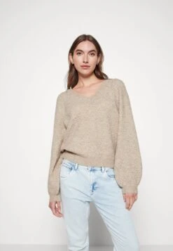 Vero Moda VMDALIA - Strickpullover - Beige