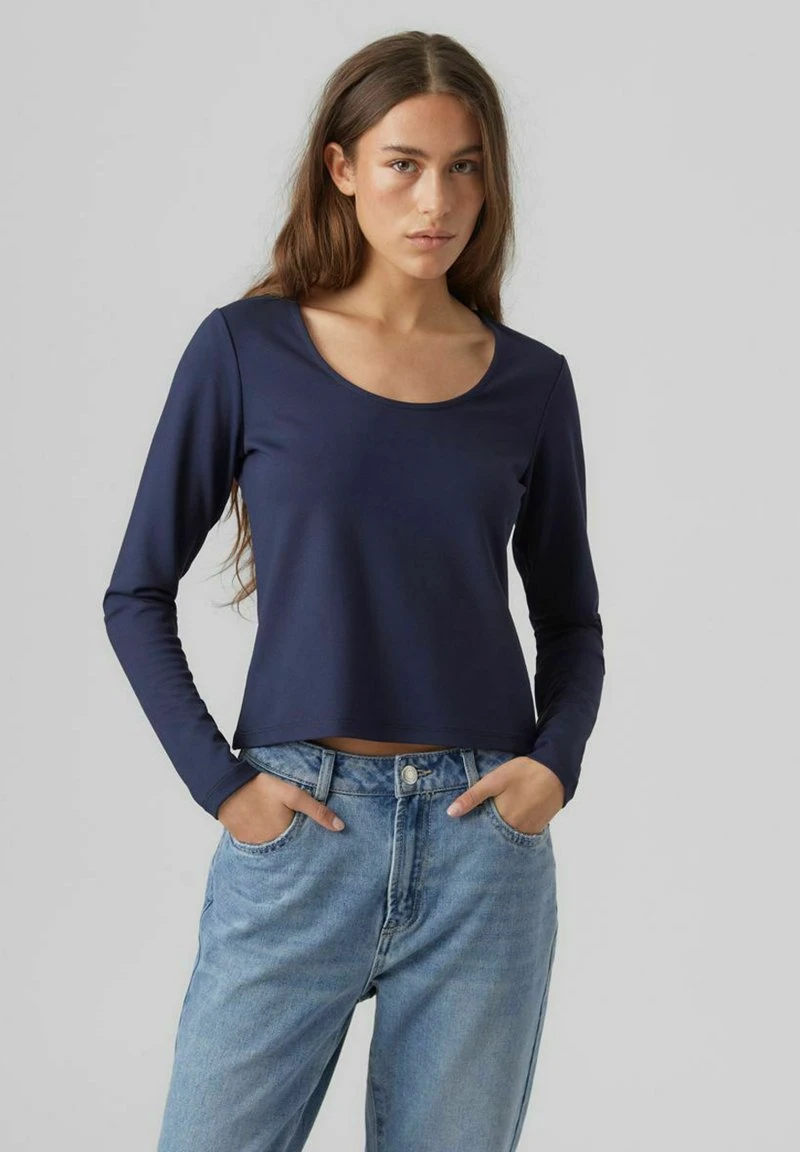 Vero Moda Langarmshirt - Navy Blazer 5 Vero Moda Langarmshirt - Navy Blazer – Bild 5
