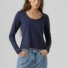 Vero Moda Langarmshirt - Navy Blazer