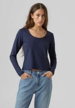Vero Moda Langarmshirt - Navy Blazer