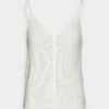 Vero Moda Petite VMNEWLEXSUN STRAP BUTTON - Top - Snow White