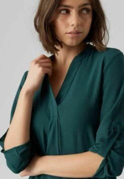 Vero Moda MIT 3/4 ÄRMELN V-AUSSCHNITT - Bluse - Sea Moss -Vero Moda Verkäufe de3d999862854eb98a6155e1231acf54