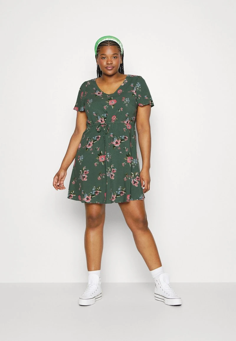 Vero Moda Curve VMEASY SHORT DRESS - Freizeitkleid - Laurel Wreath 2 Vero Moda Curve VMEASY SHORT DRESS - Freizeitkleid - Laurel Wreath – Bild 2