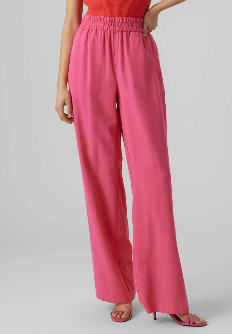 Vero Moda VMCARMEN - Stoffhose - Pink Yarrow 1 Vero Moda VMCARMEN - Stoffhose - Pink Yarrow