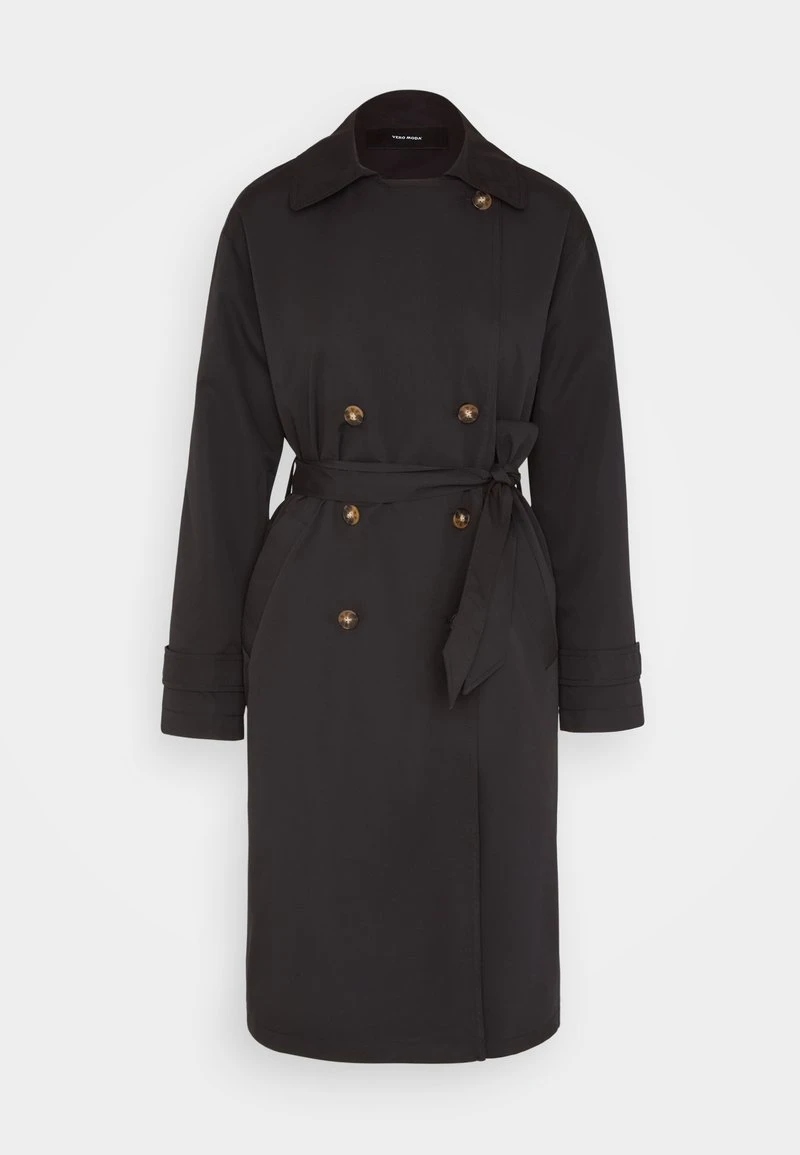 Vero Moda VMPERNILLEMIE LONG COAT - Trenchcoat - Black 5 Vero Moda VMPERNILLEMIE LONG COAT - Trenchcoat - Black – Bild 5