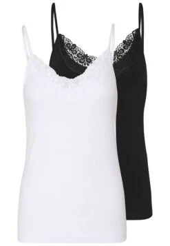 Vero Moda VMINGE SINGLET 2 PACK - Top - Black/bright White