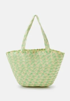 Vero Moda STRAW BAG - Shopping Bag - Jade Cream/white -Vero Moda Verkäufe e6c69a3180a74ca989712f704703d57b 1