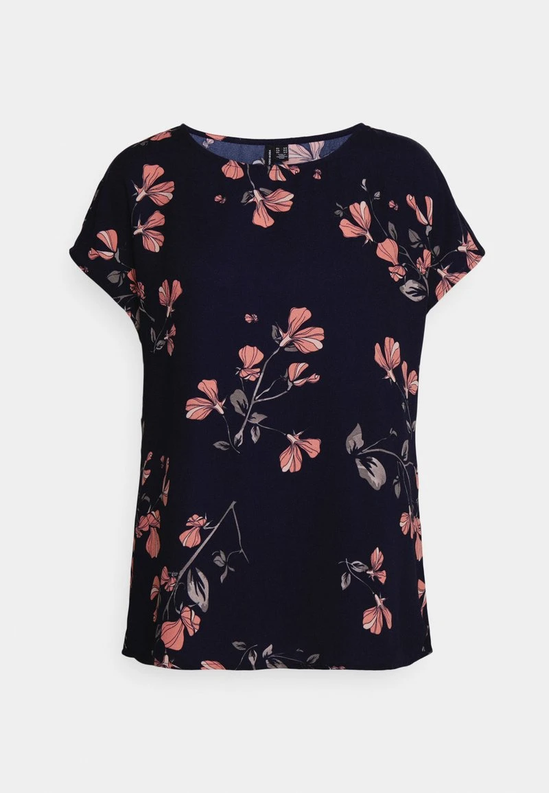 Vero Moda Tall VMNEWHALLIE NEW - T-Shirt Print - Dunkelblau 5 Vero Moda Tall VMNEWHALLIE NEW - T-Shirt Print - Dunkelblau – Bild 5