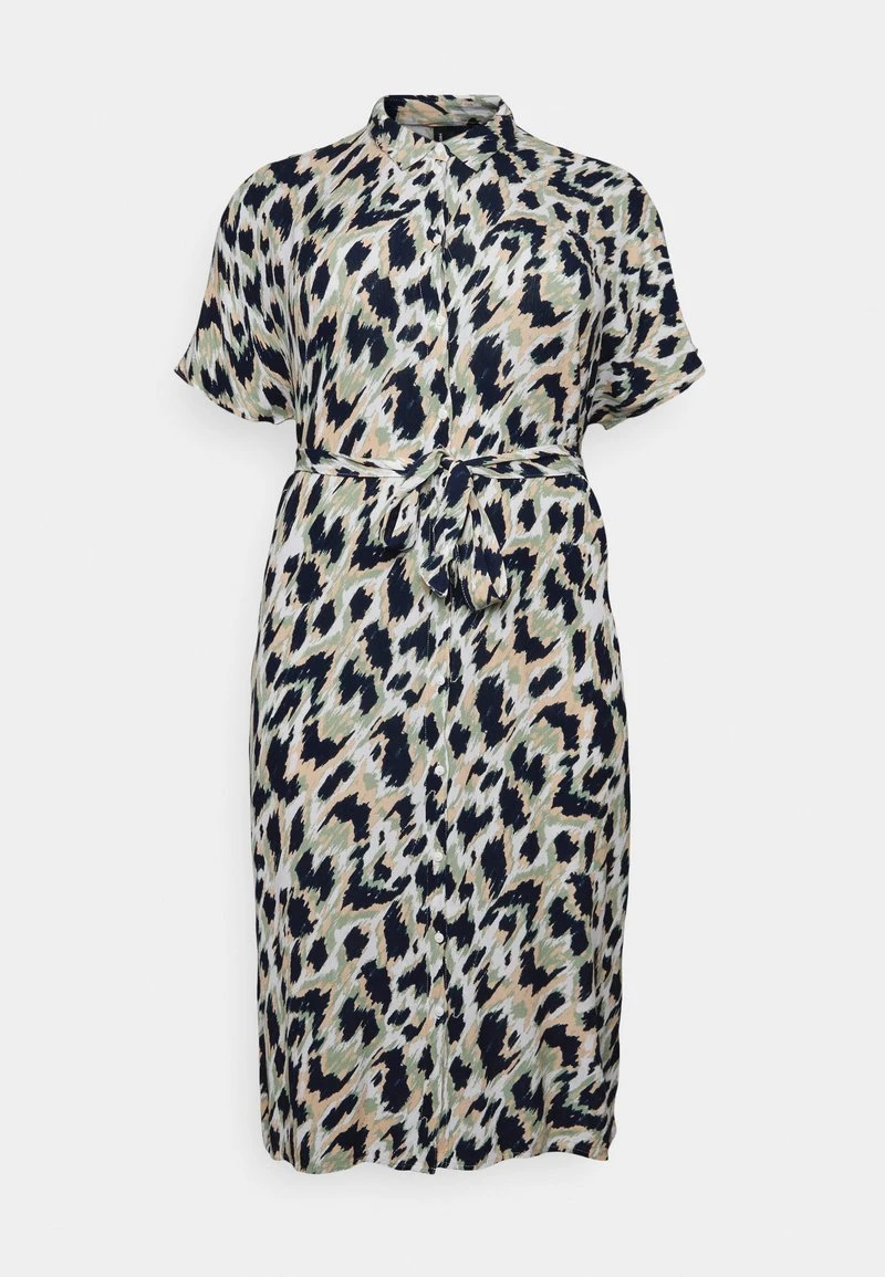 Vero Moda Curve VMMENNY CALF SHIRT DRESS - Freizeitkleid - Navy Blazer/mette 5 Vero Moda Curve VMMENNY CALF SHIRT DRESS - Freizeitkleid - Navy Blazer/mette – Bild 5