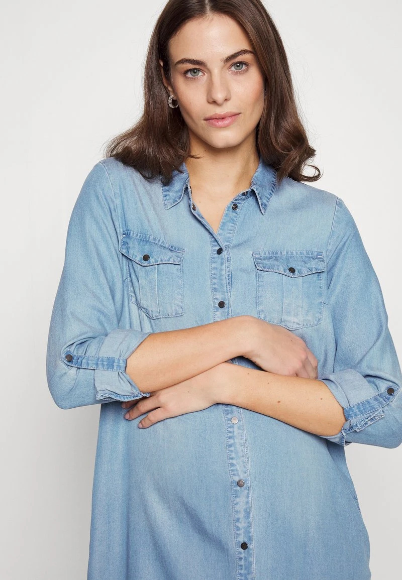 VMMSILLA SHORT DRESS NEW - Jeanskleid - Light Blue Denim 4 VMMSILLA SHORT DRESS NEW - Jeanskleid - Light Blue Denim – Bild 4