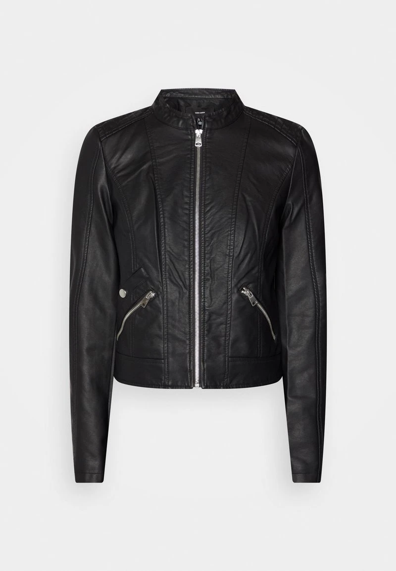 Vero Moda VMKHLOEFAVO JACKET - Kunstlederjacke - Black 5 Vero Moda VMKHLOEFAVO JACKET - Kunstlederjacke - Black – Bild 5