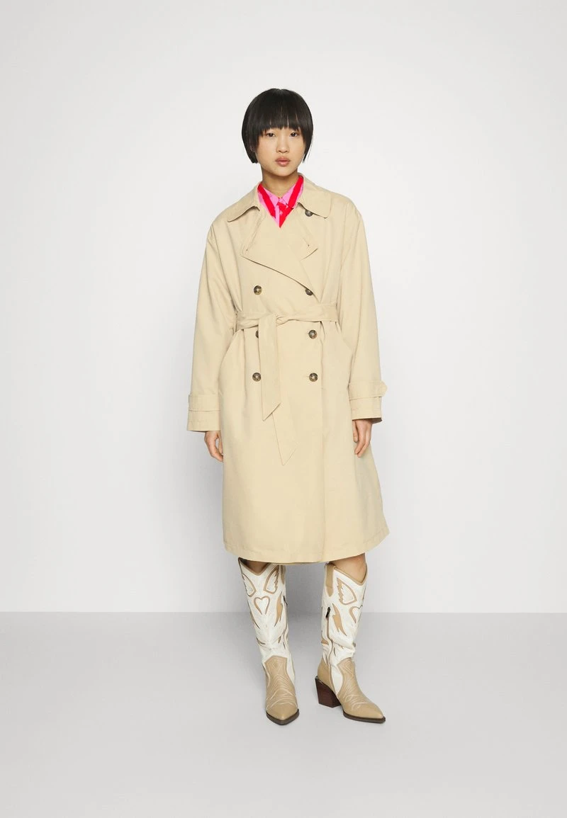 Vero Moda Petite VMPERNILLEMIE LONG - Trenchcoat - Irish Cream 1 Vero Moda Petite VMPERNILLEMIE LONG - Trenchcoat - Irish Cream