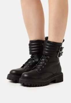 Vero Moda VMLYA BOOT - Schnürstiefelette - Black