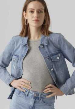 Vero Moda VMZORICA LS MIX NOOS - Jeansjacke - Light Blue Denim -Vero Moda Verkäufe f2ab3ef5ae6c496d8737f0802e4504d9
