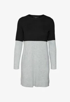 Vero Moda Strickkleid - Light Grey Melange -Vero Moda Verkäufe f5c183c7baf24dc9a72c973da655a27a