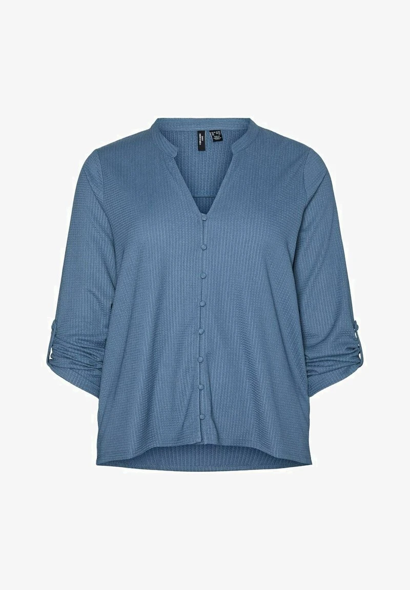 Vero Moda Curve Hemdbluse - China Blue 5 Vero Moda Curve Hemdbluse - China Blue – Bild 5