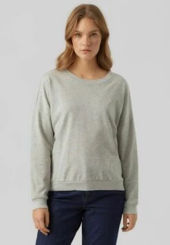 Vero Moda VMOCTAVIA LS JRS NOOS - Sweatshirt - Light Grey Melange