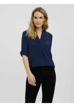 Vero Moda GESMOKTES - Bluse - Navy Blazer -Vero Moda Verkäufe fca54b2ca5f14e24b8a8a4ea8cf05a4b