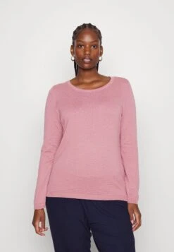 Vero Moda Curve VMCARE STRUCTURE O NECK - Strickpullover - Nostalgia Rose