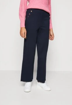 Vero Moda VMLIANNA WIDE PANTS - Stoffhose - Navy Blazer